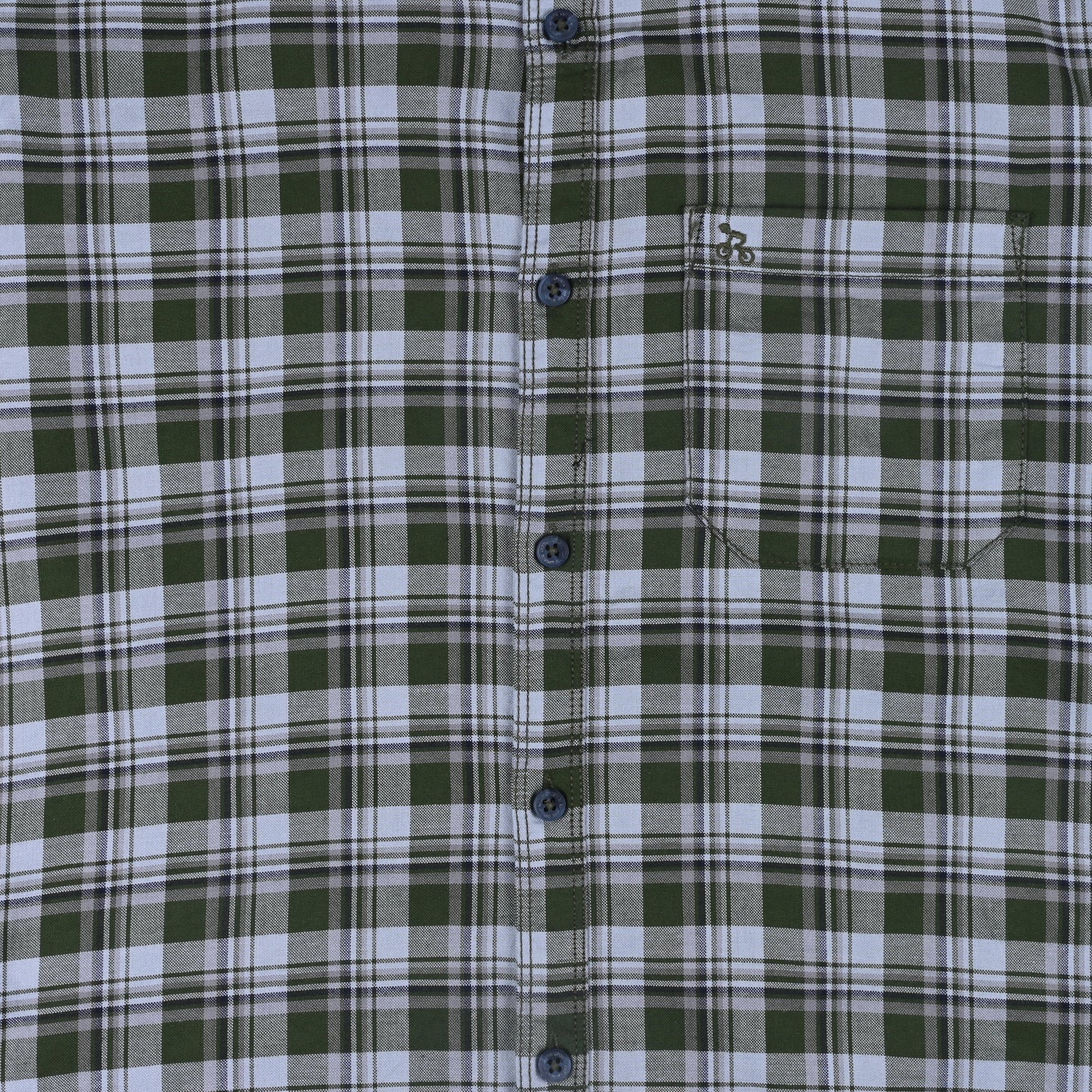 Men’s Cotton Blend Checkered Shirt with Long Sleeves