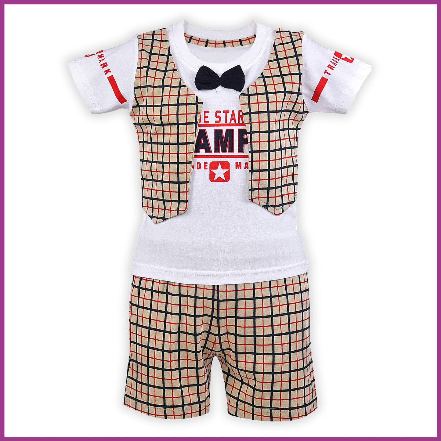 Jivzo Unisex Clothing Sets for Boys & Baby Girls-(bt17blk)