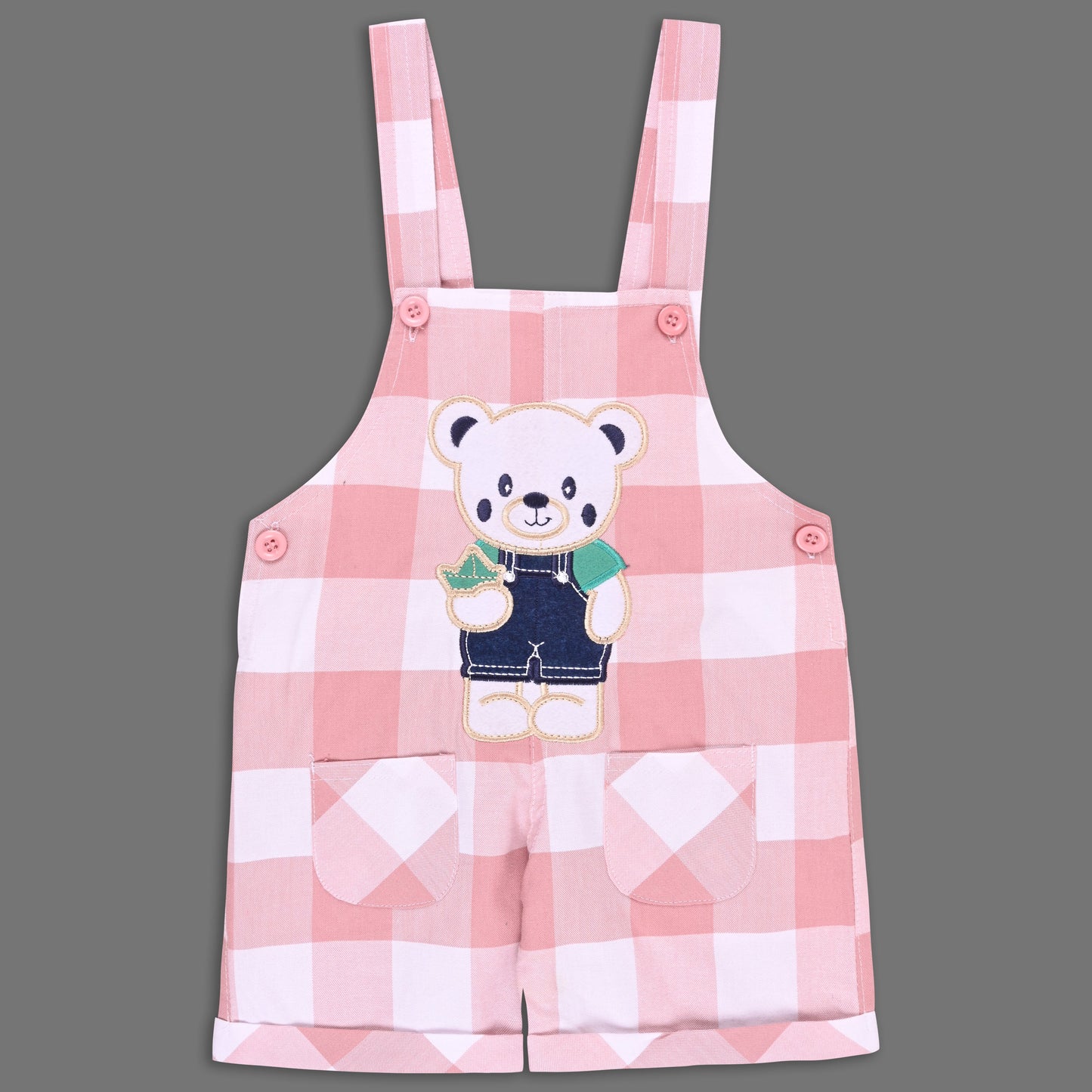 Boys Striped T-shirt and Denim Dungaree Set