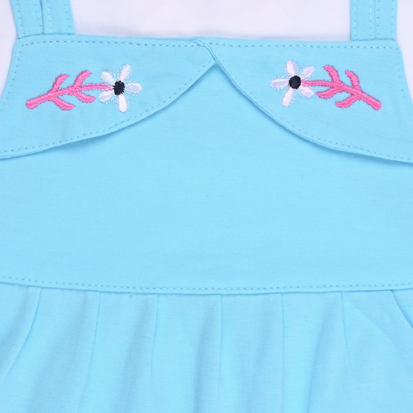 Baby Girls Applique A-Line Frock Dress With Brief