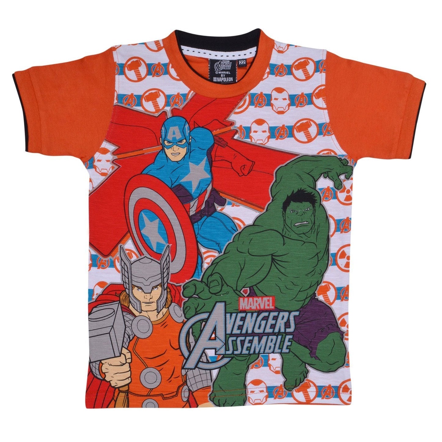 Boys Marvel Team Tshirt org - Wish Karo Dresses