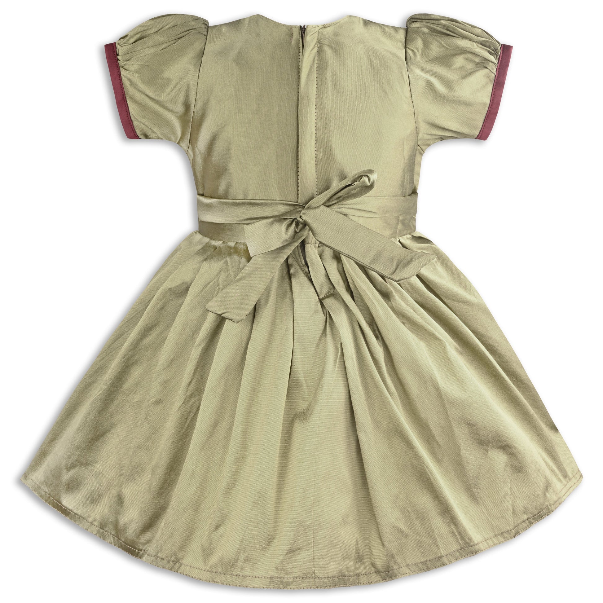 Buy Premium Maroon Baby Girl Ethnic Dress Online| Wedding Girls Dress | Girls Pongal Dress