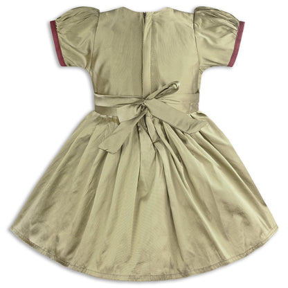 Buy Premium Maroon Baby Girl Ethnic Dress Online| Wedding Girls Dress | Girls Pongal Dress