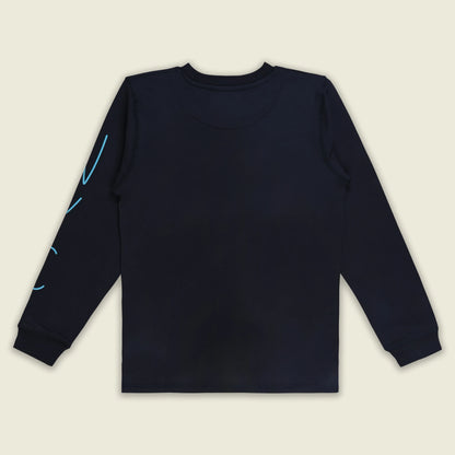 Boys Cotton Blend Full Sleeve Printed T-Shirt | Casual Wear for Kids
