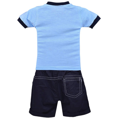 Jivzo Unisex Clothing Sets for Baby - Boys Girls -(bt27blu)
