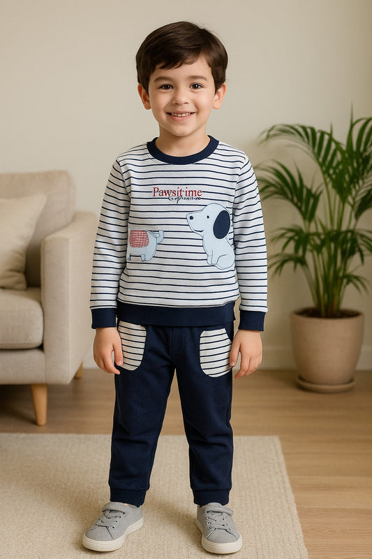Jivzo Cotton Clothing Set for Baby Boys hfs601blu