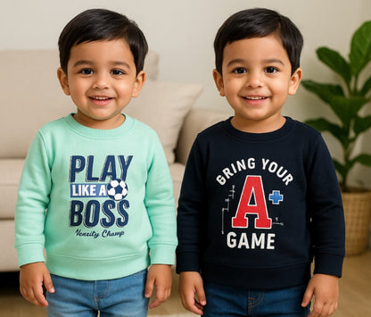 Buy Unisex Cotton Sweatshirt Online | Best Sweatshirt for Boys | Buy two Kids Sweatshirts Under 499