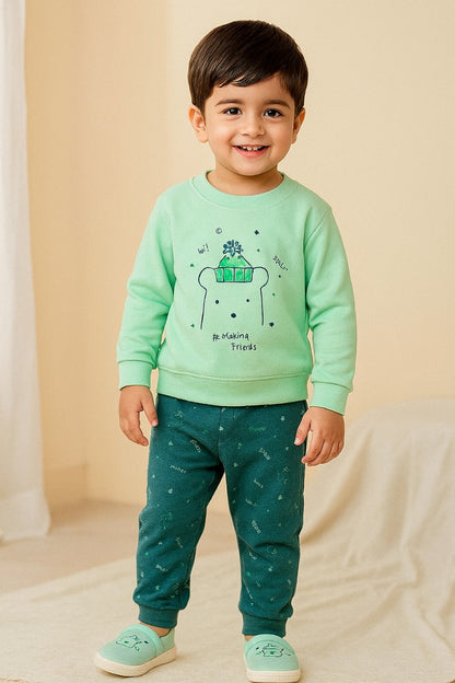 Unisex Printed Top and Bottom Pyjamas Night Dress