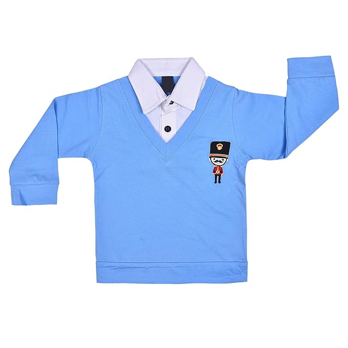 Jivzo Cotton Clothing Set for Baby Boys hfs598blu