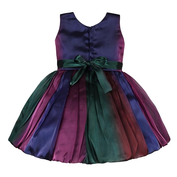 Baby Girls Ruffle Detail Fit & Flare Party Dress | Girls Elegant Birthday & Occasion Wear