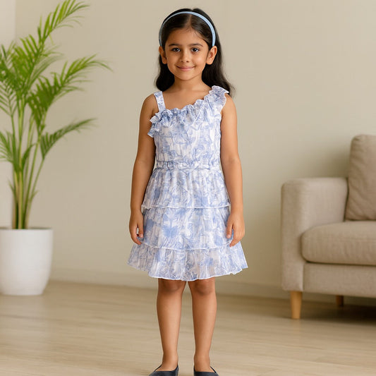 Baby Girls Floral Elegance/Ruffle sleeves