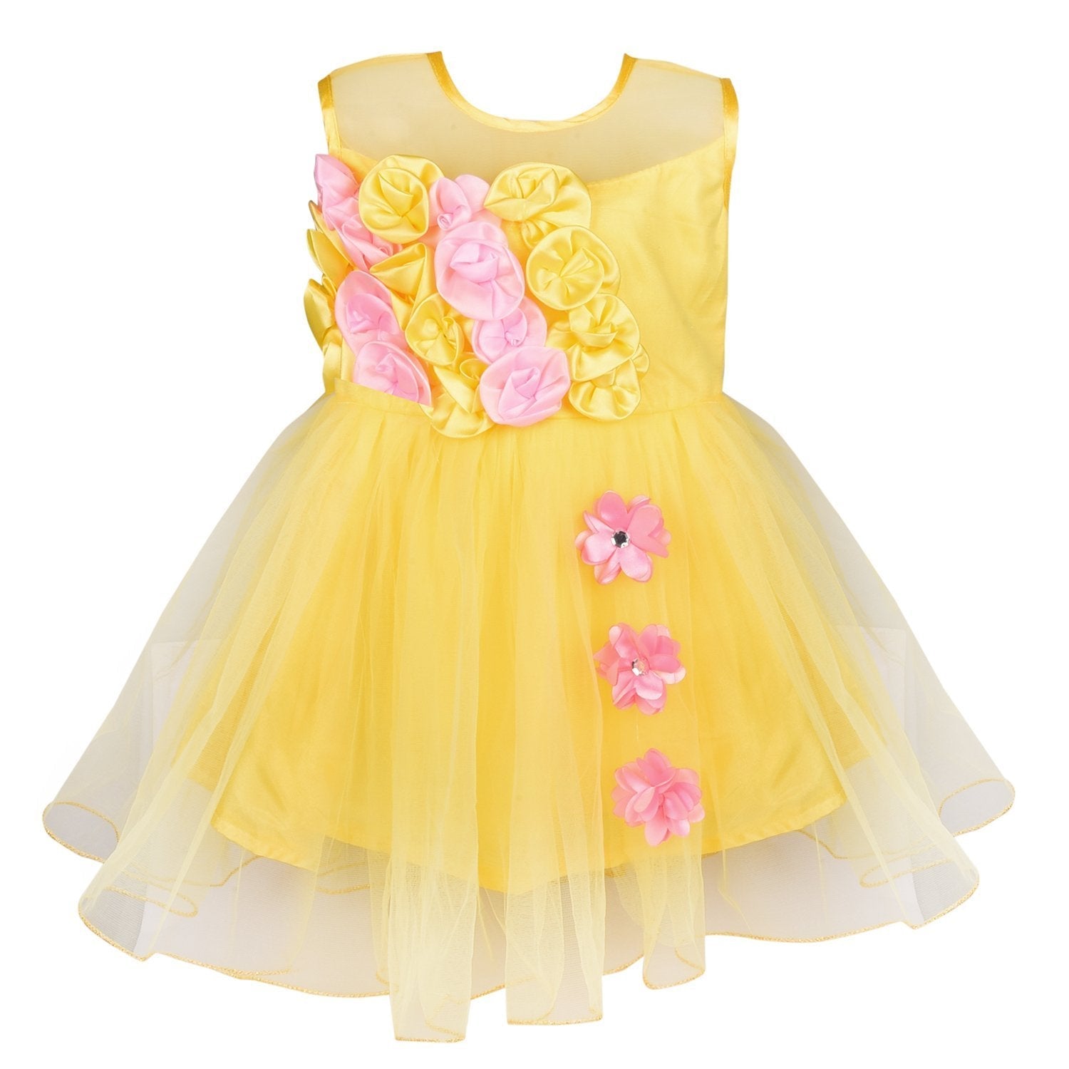 Baby Girls Party Wear  Dress Fe 2161y - Wish Karo Party Wear - frocks Party Wear - baby dress