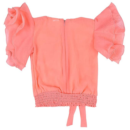 Cotton Clothing Set for Baby Girls | Girls Flower Detail Top & Short Set | Girls Clothing Set Online