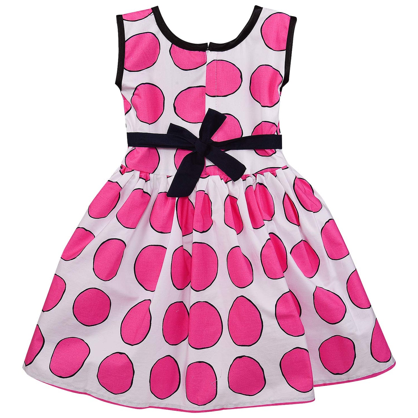Girls Floral Print Strap Neck Dress