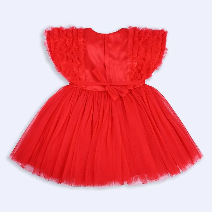 Girls Christmas Frocks Online | Red Party Wear Dresses for Baby Girls 2025