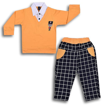 Jivzo Cotton Clothing Set for Baby Boys hfs598y