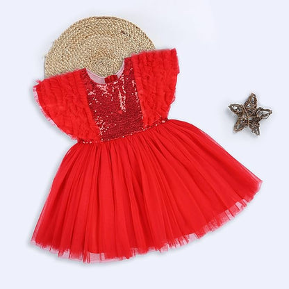 Girls Christmas Frocks Online | Red Party Wear Dresses for Baby Girls 2025