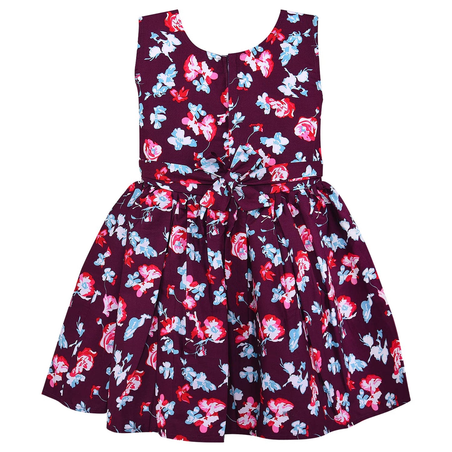 Girls Floral Printed Fit and Flare Dress Frock online | Cute Party Wear for Kids