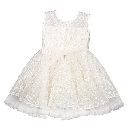 Girls Circular Flare Net Dress