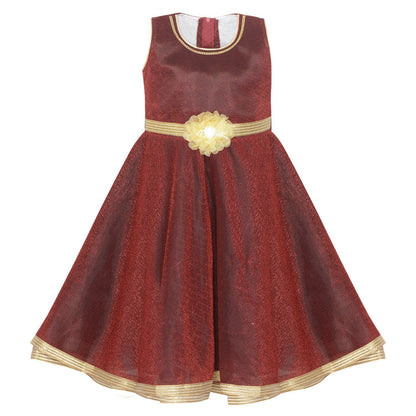 Girls Long Frock LF121mm -  Wish Karo Dresses