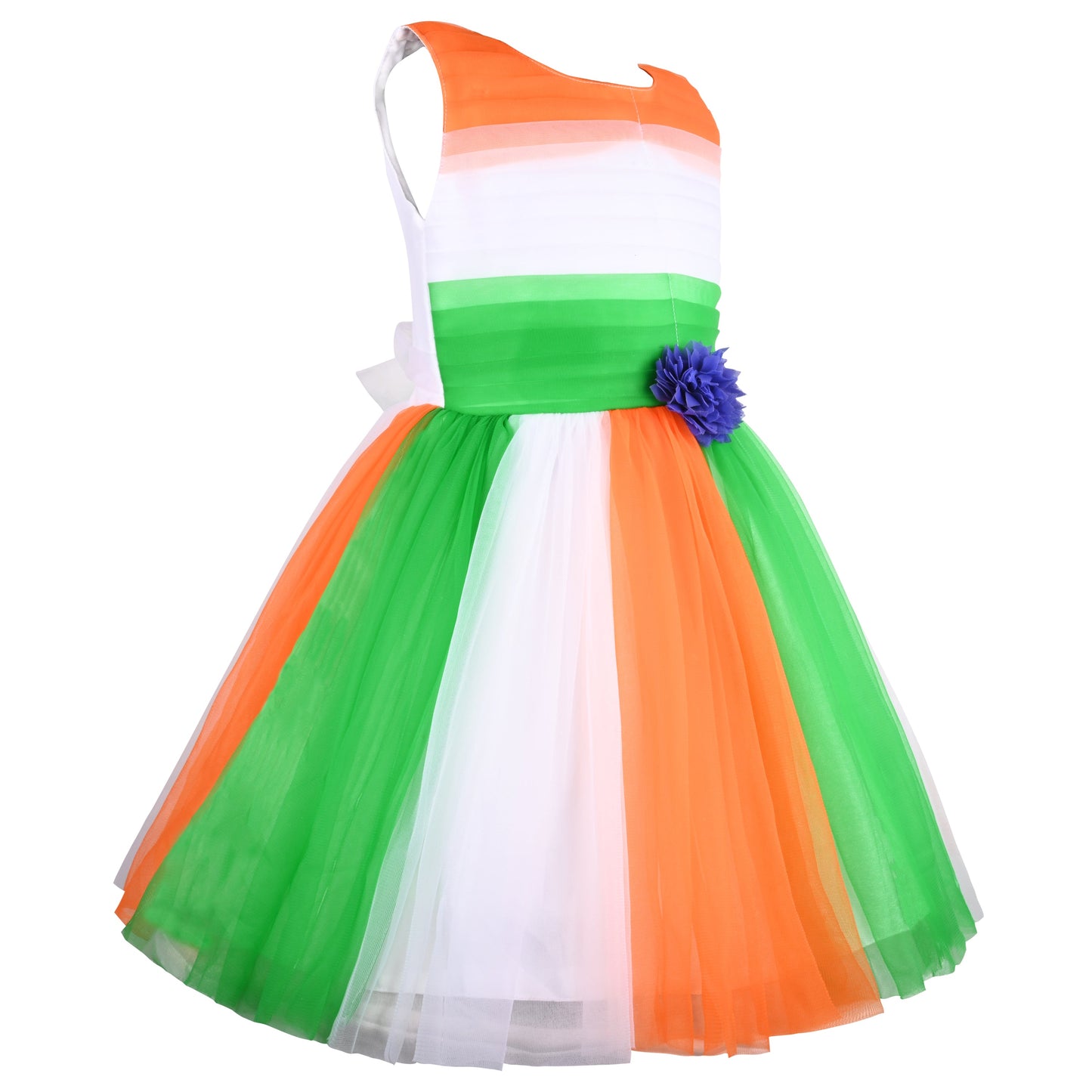 Baby Girls Indian Flag Dress Online | Tiranga Dress for Girl | Girls Tri Color Dress