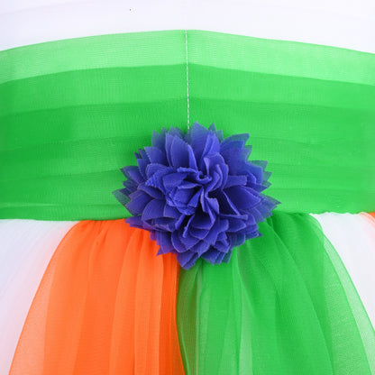 Baby Girls Indian Flag Dress Online | Tiranga Dress for Girl | Girls Tri Color Dress