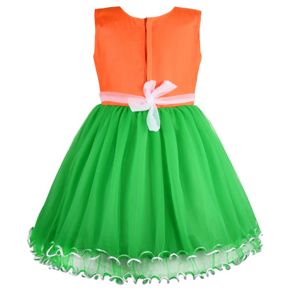 Baby Girls Indian Flag Dress Online| Girls Tri Color Dress| Tiranga Dress for Girl