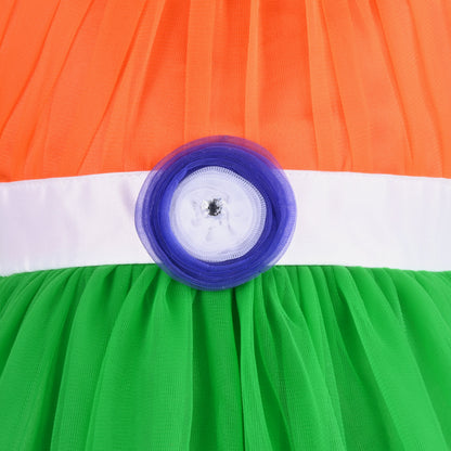 Baby Girls Indian Flag Dress Online| Girls Tri Color Dress| Tiranga Dress for Girl