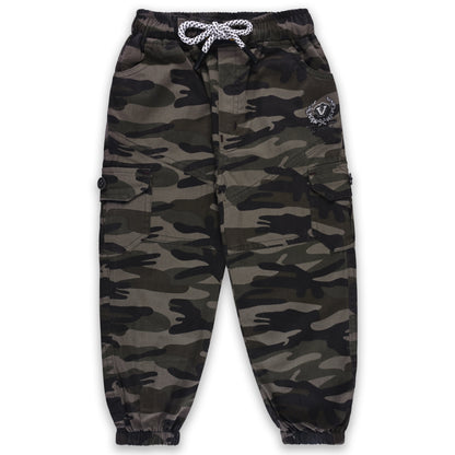 Boys Khaki Regular Fit Jogger Jeans
