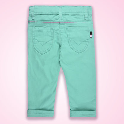 Girls 3/4th Embroidered Jeans