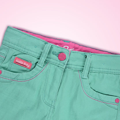 Girls 3/4th Embroidered Jeans