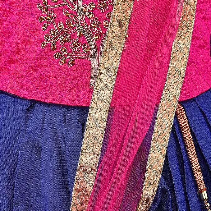 Girls Embroidered Ethnic Half saree dress