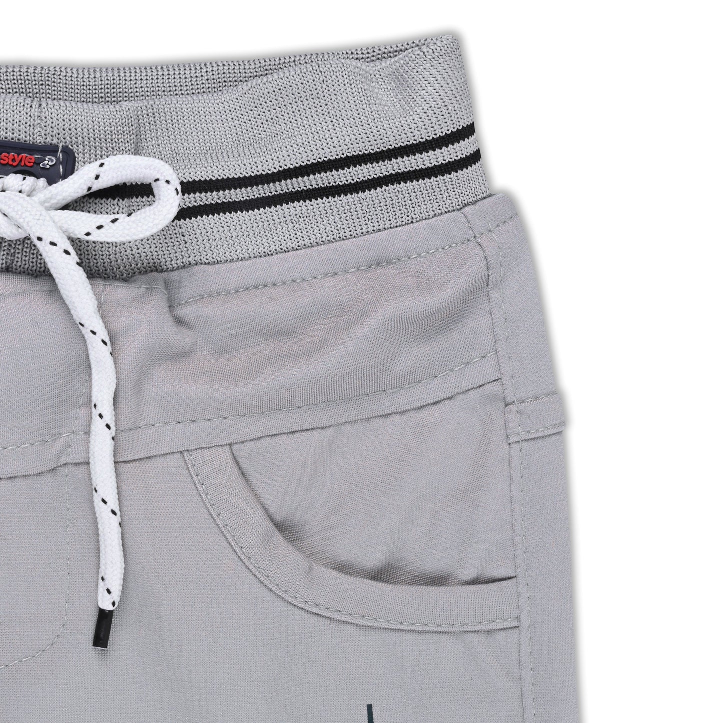 Boys Printed Elastic Casual Trouser