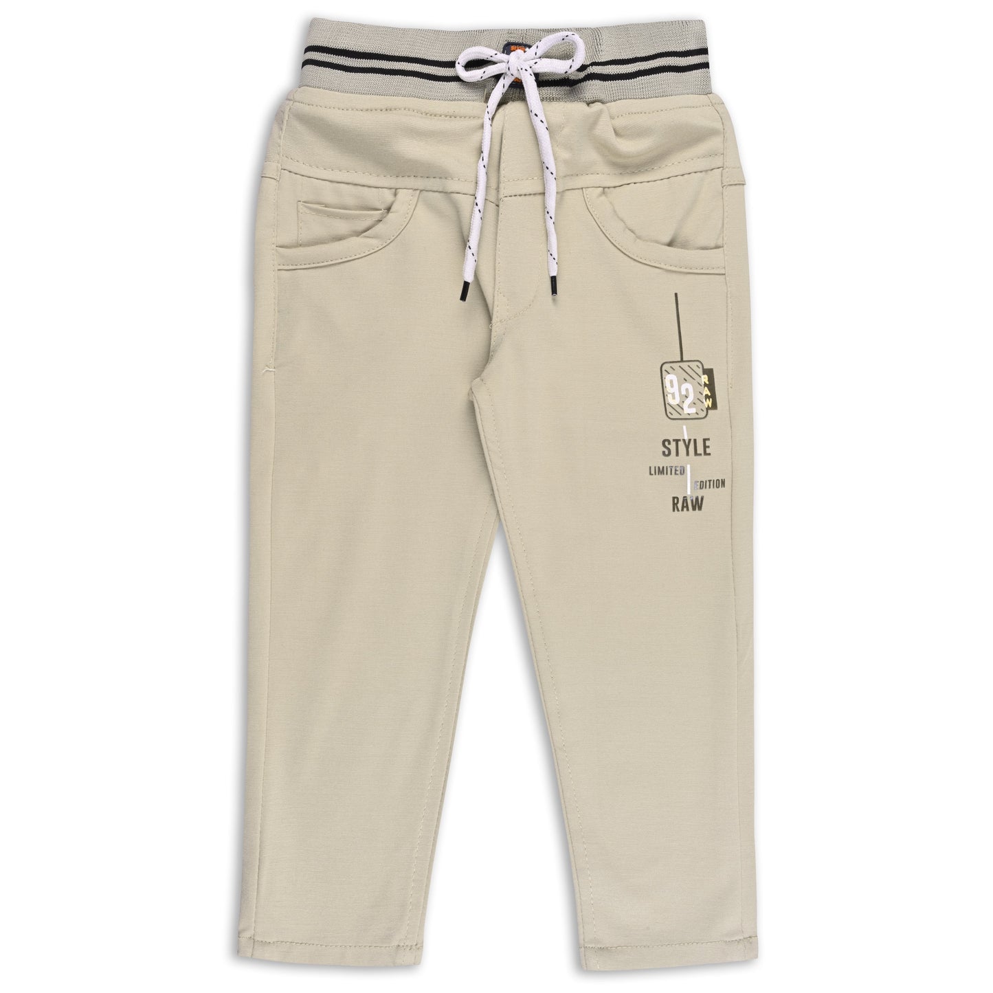 Boys Printed Elastic Casual Trouser