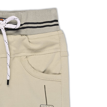 Boys Printed Elastic Casual Trouser