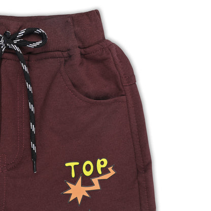 Boys Cartoon Print Elastic Cotton Casual Joggers