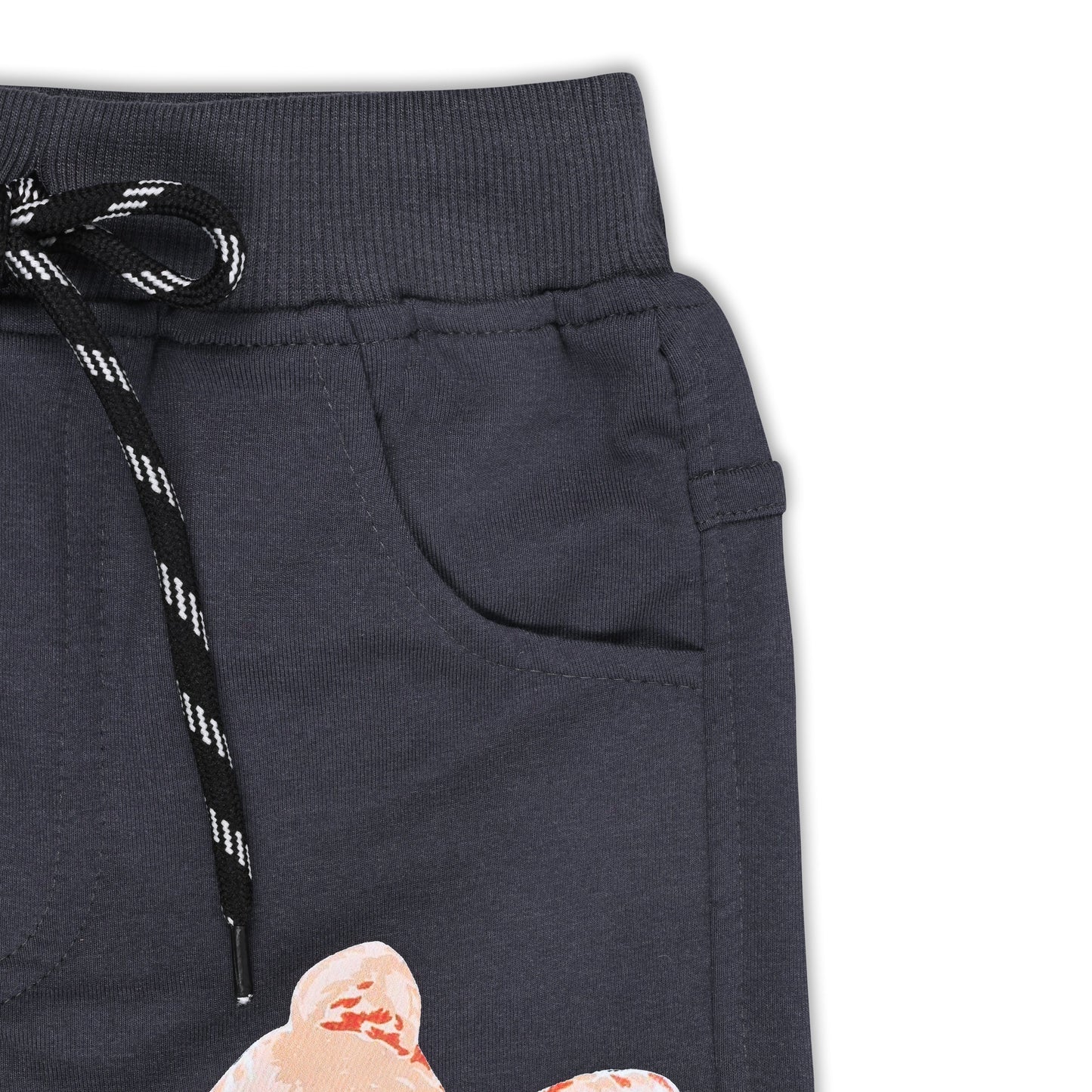 Boys Cartoon Print Elastic Cotton Casual Joggers