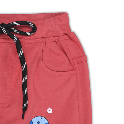 Boys Cartoon Print Elastic Cotton Casual Joggers