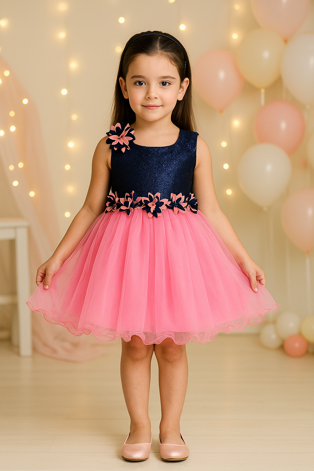 Fabesta Baby Girls Frocks Dress-(fe2644pplJKTBLUS)
