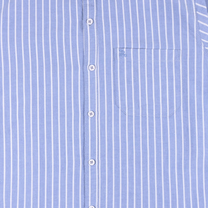 Men’s Cotton Blend Striped Shirt with Full Sleeves