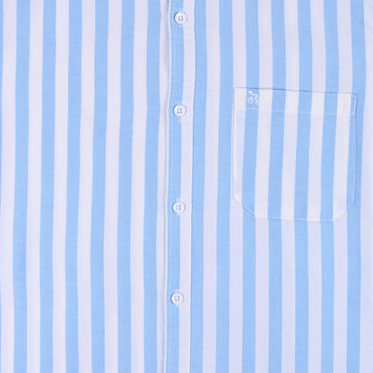 Men’s Cotton Blend Striped Shirt with Full Sleeves