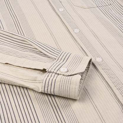 Men’s Cotton Blend Striped Shirt with Full Sleeves