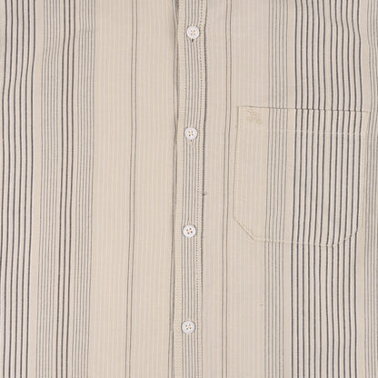 Men’s Cotton Blend Striped Shirt with Full Sleeves