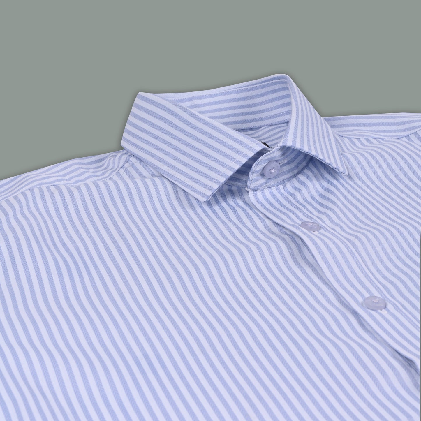 Men’s Cotton Blend Striped Shirt with Full Sleeves