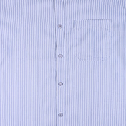 Men’s Cotton Blend Striped Shirt with Full Sleeves