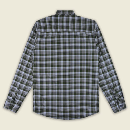 Men’s Cotton Blend Checkered Shirt with Long Sleeves