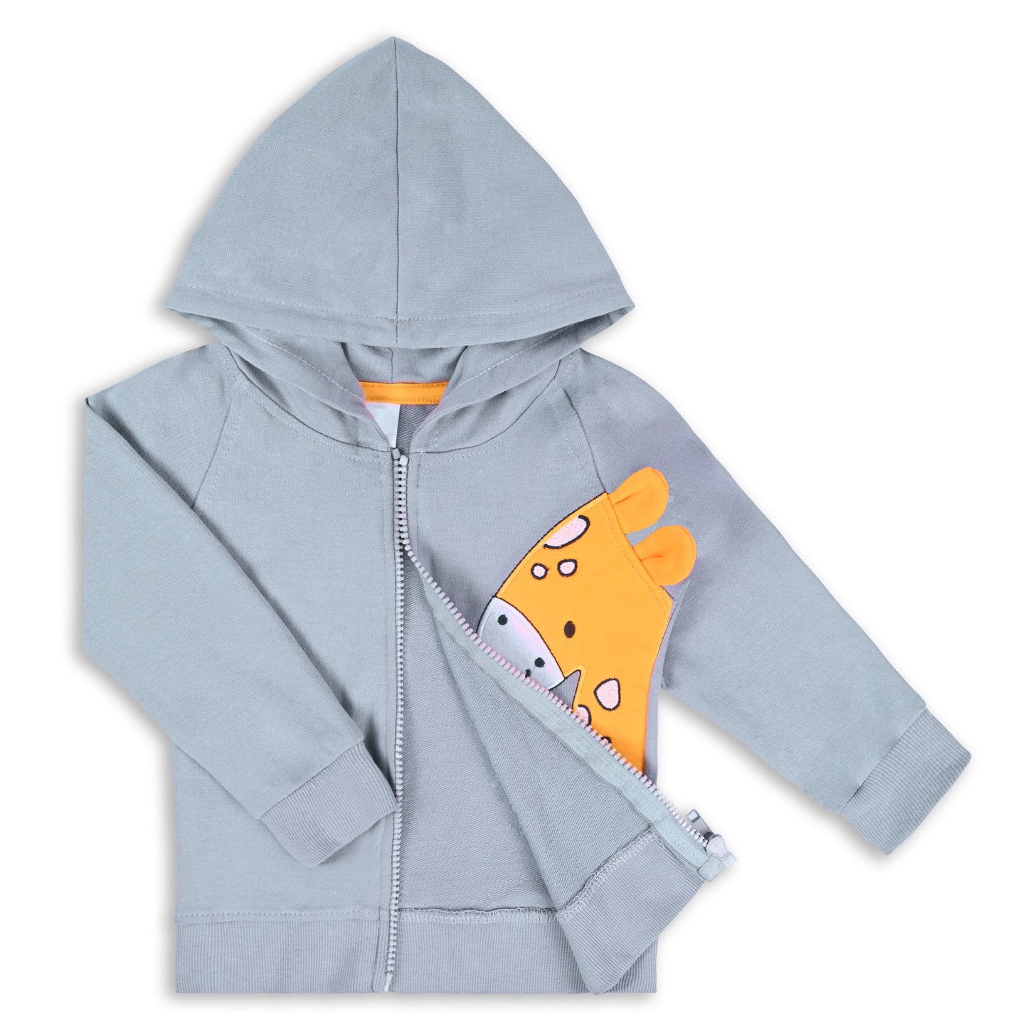 Buy Grey Unisex Cotton Sweatshirt | Best Hoodies for Baby Boys Online | Kids Hoodies Under 599