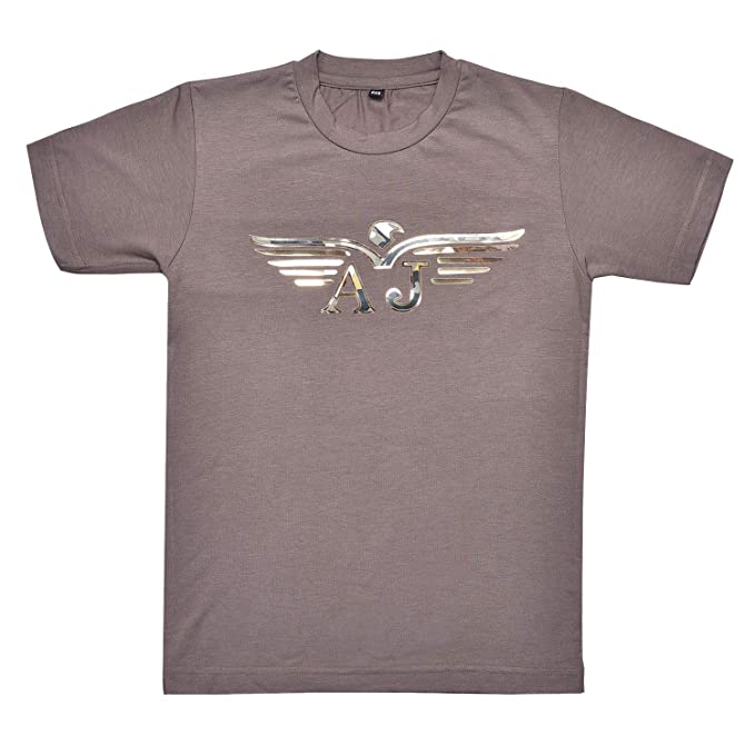 Jivzo | Boys Plain T-Shirts Grey Color for Boys - Cotton - (T3045h)
