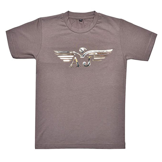 Jivzo | Boys Plain T-Shirts Grey Color for Boys - Cotton - (T3045h)