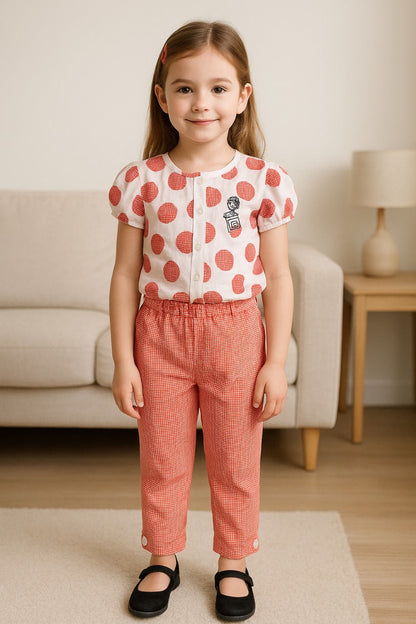 Girls Printed Clothing Set